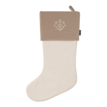 Velvet Christmas Stockings | Ivory/Sand