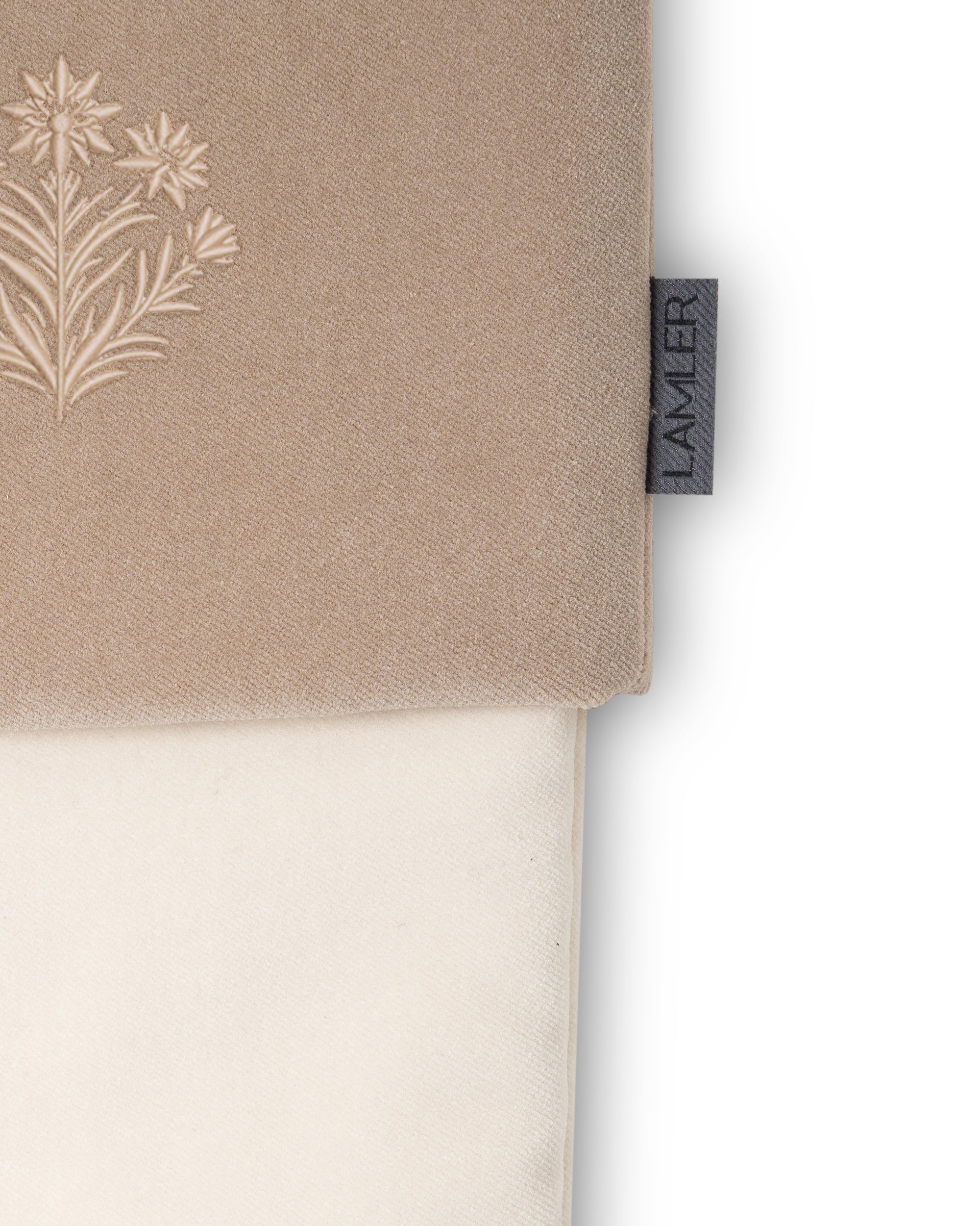 Velvet Christmas Stockings | Ivory/Sand