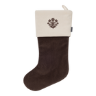 Velvet Christmas Stockings | Chocolate/Ivory