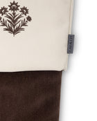 Velvet Christmas Stockings | Chocolate/Ivory