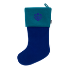 Velvet Christmas Stockings | Electric Blue/Deep Turquoise