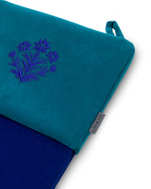 Velvet Christmas Stockings | Electric Blue/Deep Turquoise