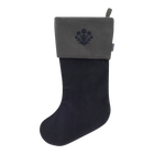 Velvet Christmas Stockings | Midnight Blue/Charcoal