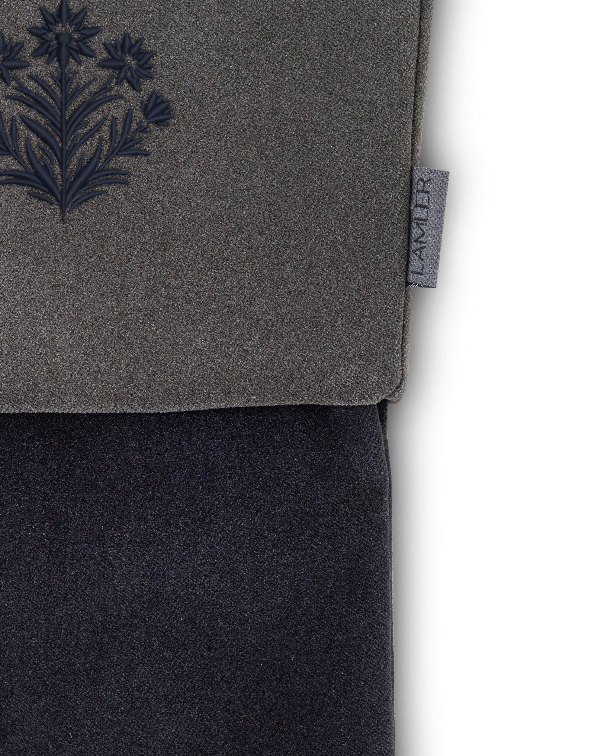 Velvet Christmas Stockings | Midnight Blue/Charcoal