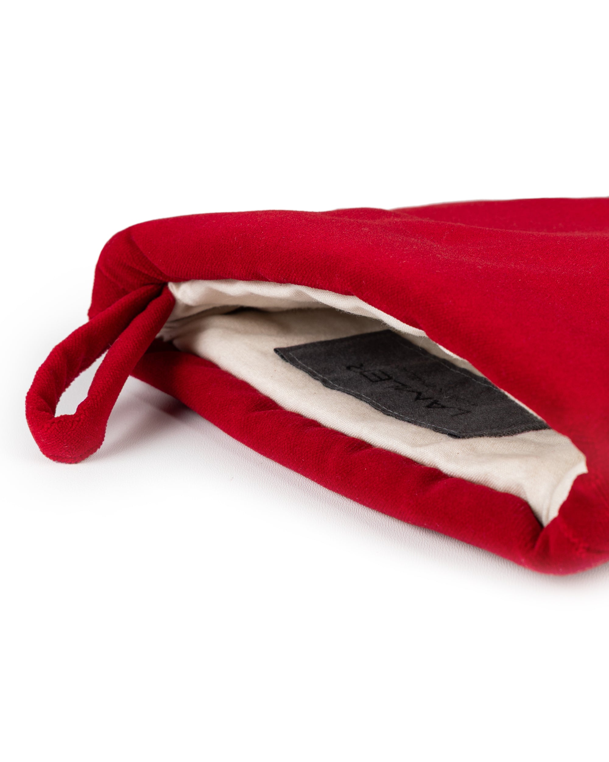 Velvet Christmas Stockings | Forest Green/Hot Red