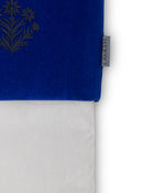 Velvet Christmas Stockings | Mist Grey/Electric Blue