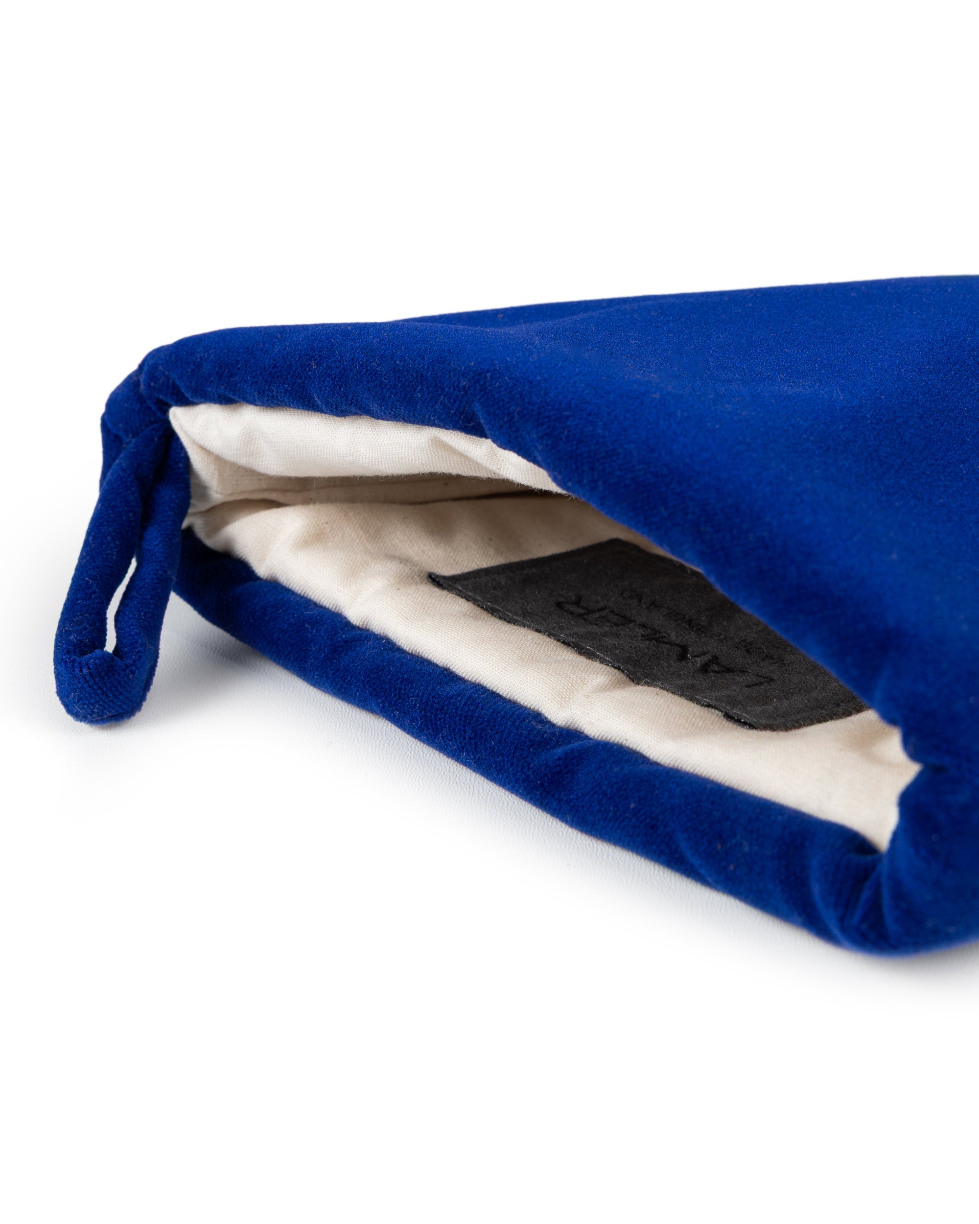 Velvet Christmas Stockings | Mist Grey/Electric Blue