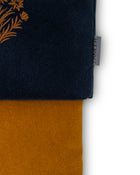 Velvet Christmas Stockings | Tobacco/Navy