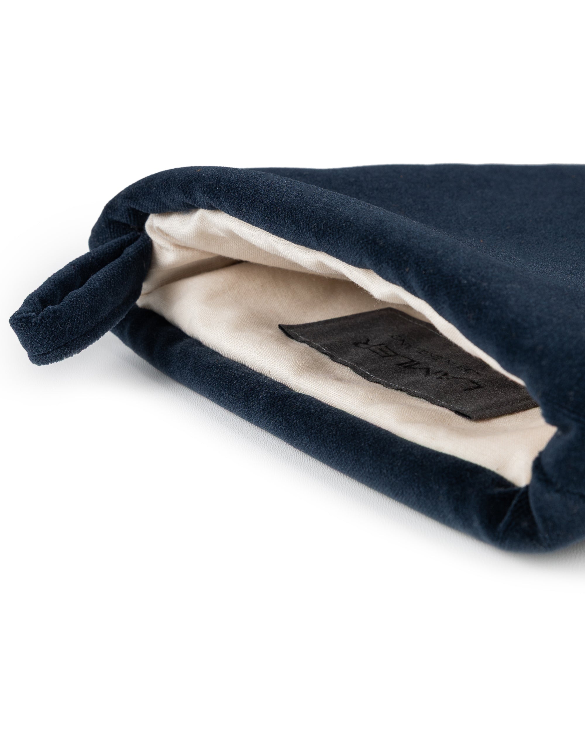 Velvet Christmas Stockings | Tobacco/Navy