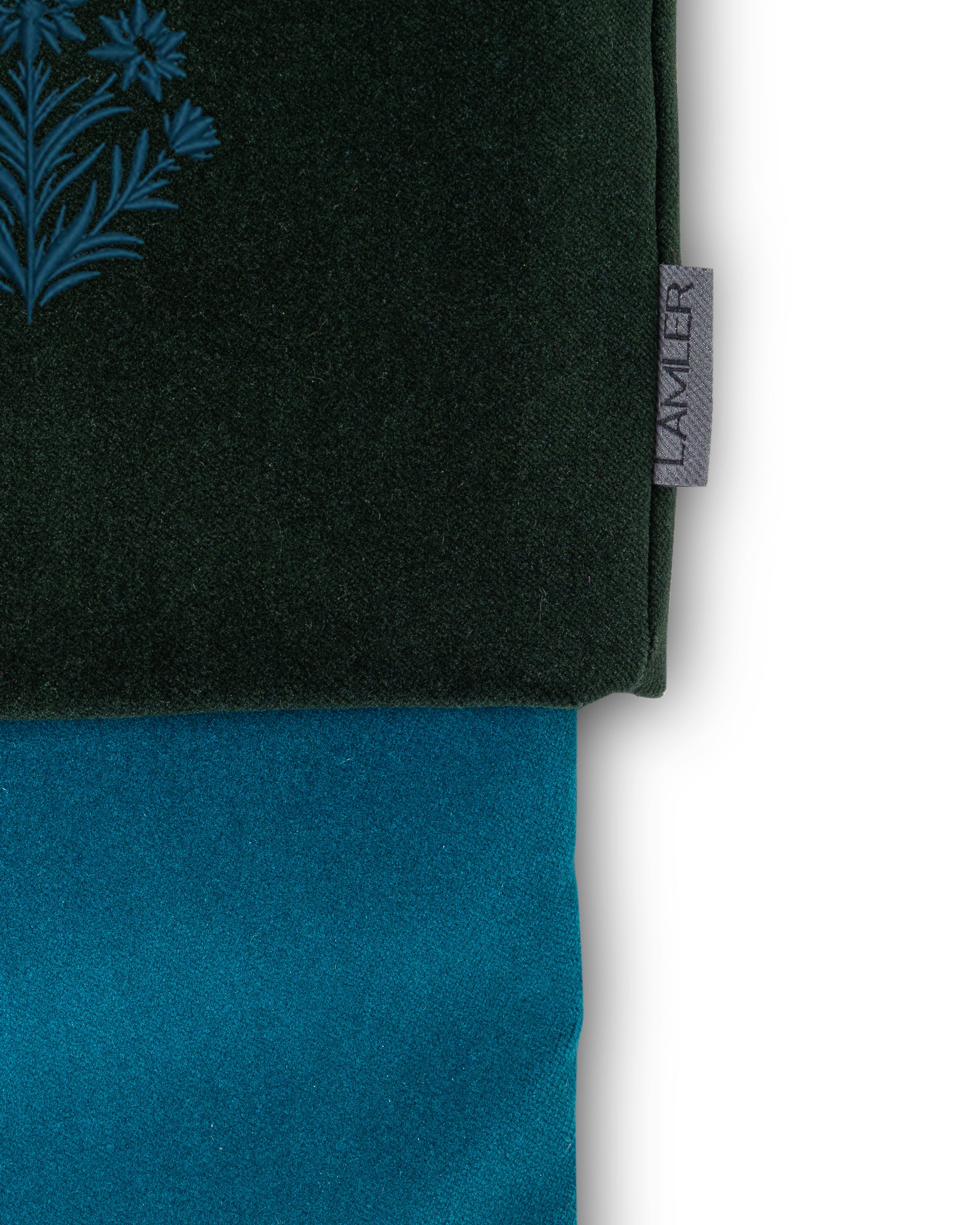 Velvet Christmas Stockings | Deep Turquoise/Forest Green