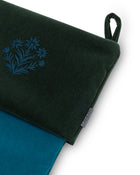 Velvet Christmas Stockings | Deep Turquoise/Forest Green