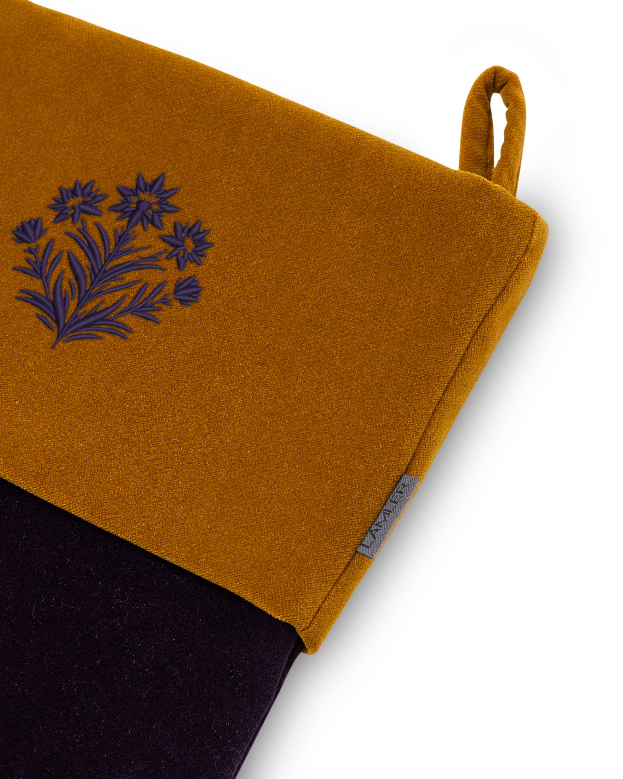 Velvet Christmas Stockings | Blackcurrant/Tobacco