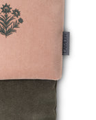 Velvet Christmas Stockings | Khaki/Powder Pink