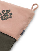 Velvet Christmas Stockings | Khaki/Powder Pink