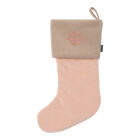 Velvet Christmas Stockings | Powder Pink/Sand