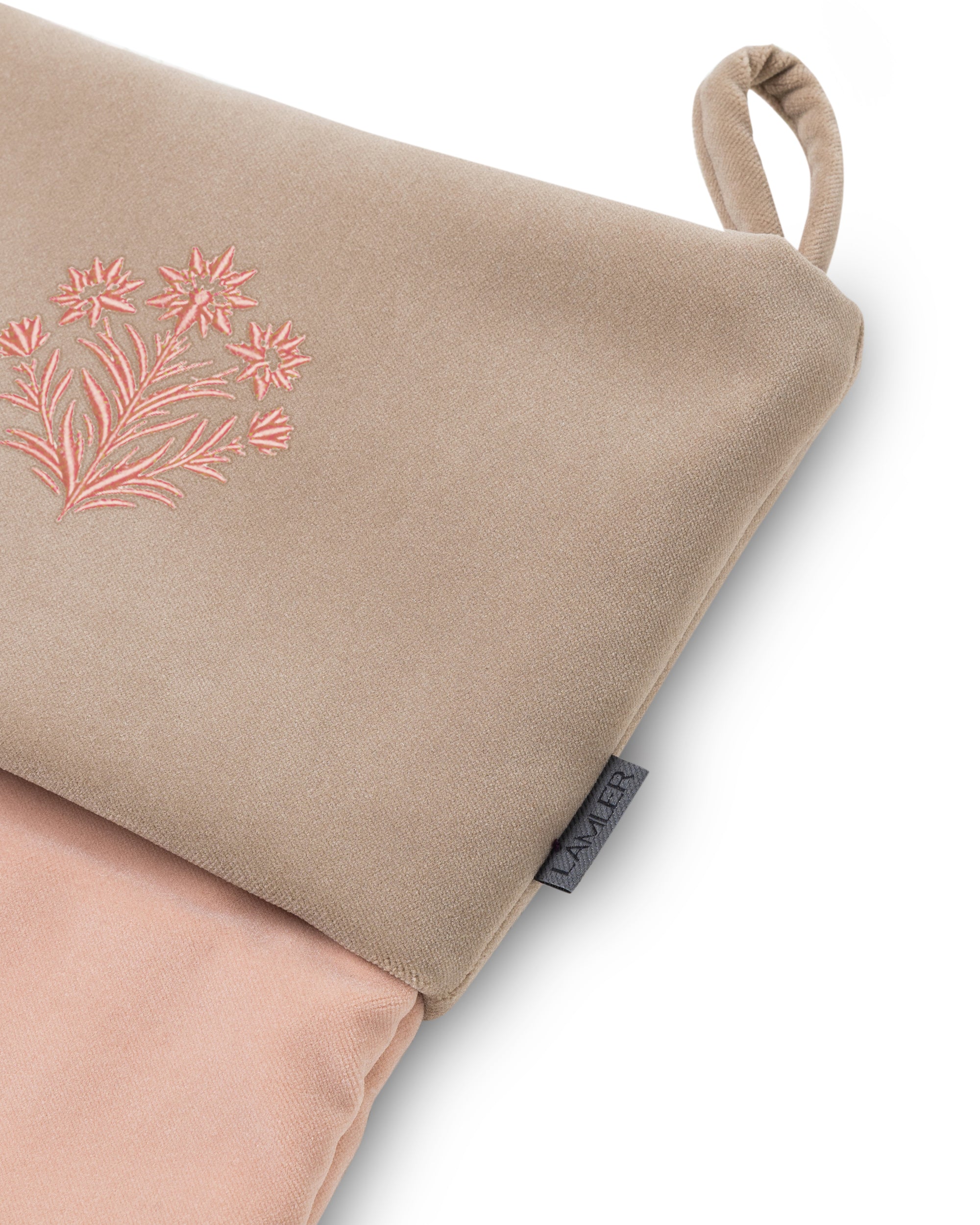 Velvet Christmas Stockings | Powder Pink/Sand