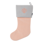 Velvet Christmas Stockings | Powder Pink/Mist Grey