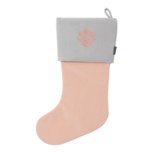 Velvet Christmas Stockings | Powder Pink/Mist Grey