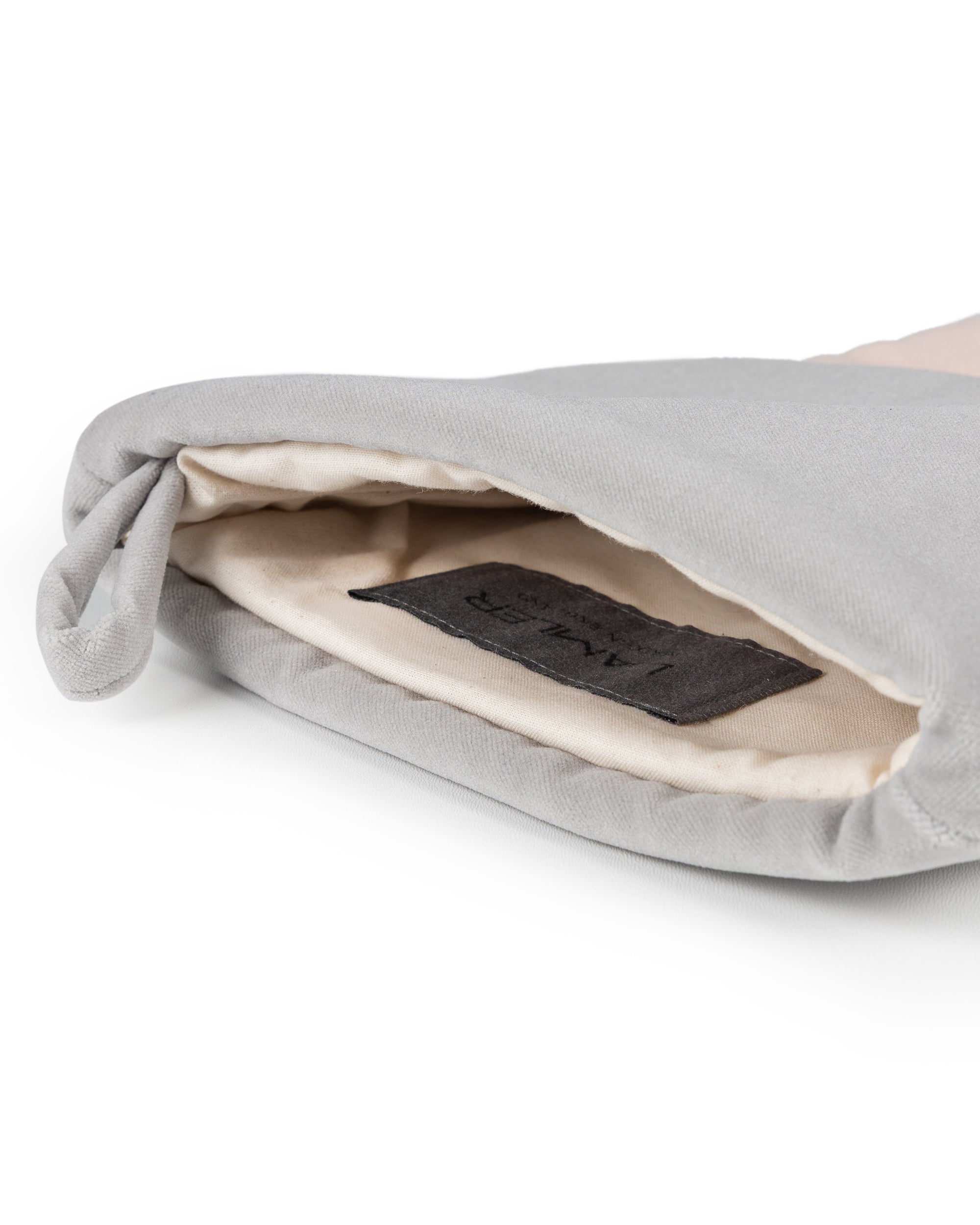 Velvet Christmas Stockings | Powder Pink/Mist Grey