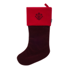Velvet Christmas Stockings | Burgundy/Hot Red