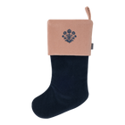 Velvet Christmas Stockings | Navy/Powder Pink