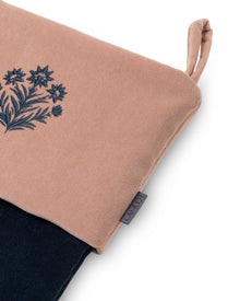 Velvet Christmas Stockings | Navy/Powder Pink