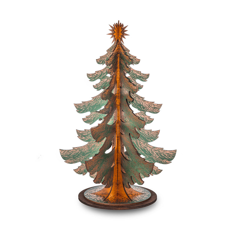 Wooden Christmas Tree | Large Rose Gold
