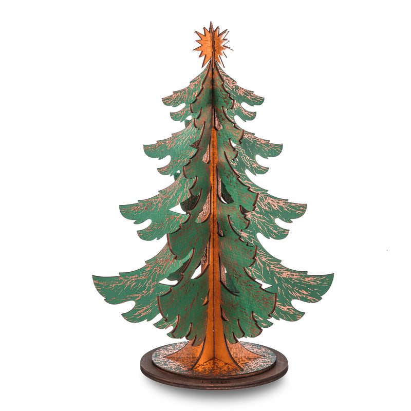 Wooden Christmas Tree | Medium Rose Gold