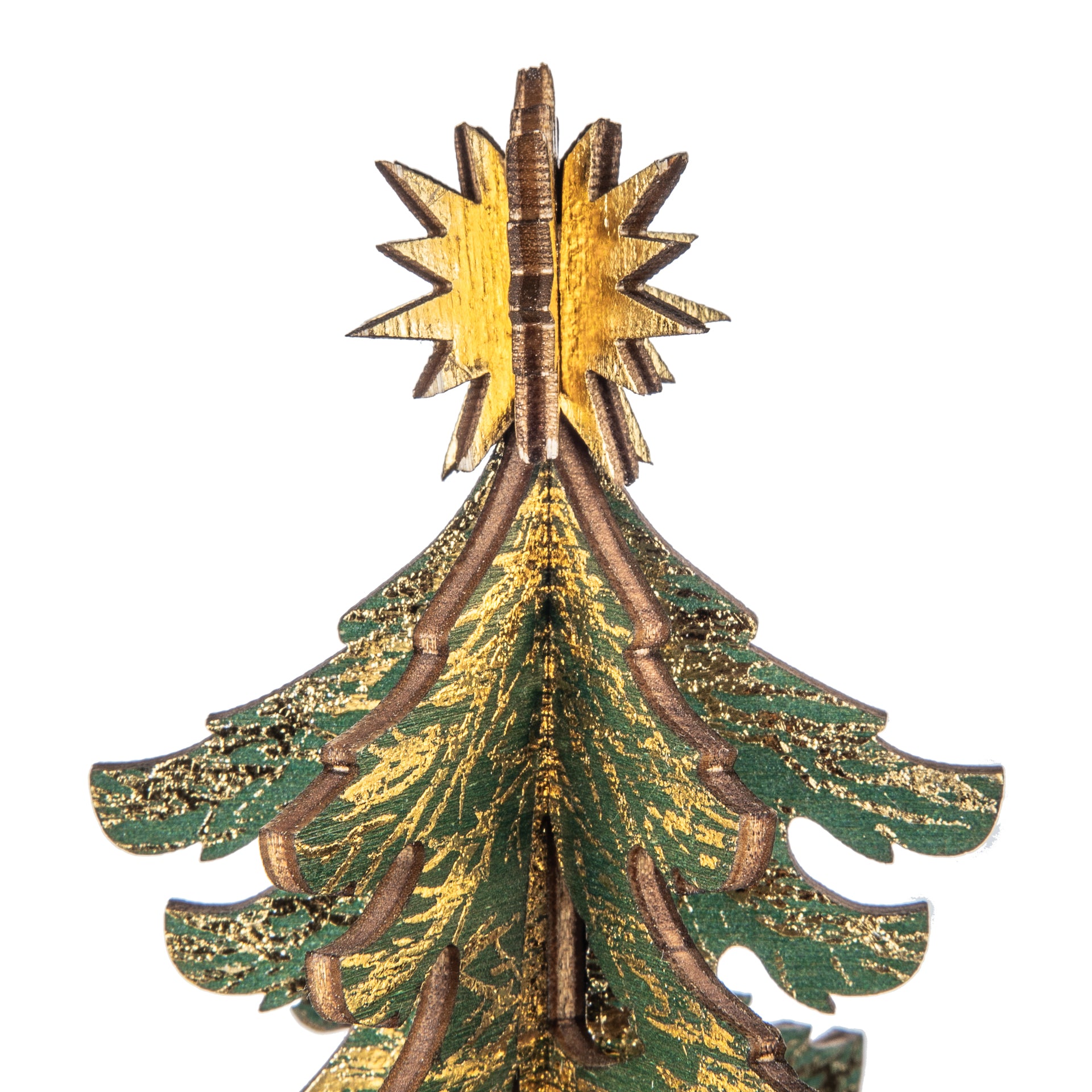 Wooden Christmas Tree | Small Gold