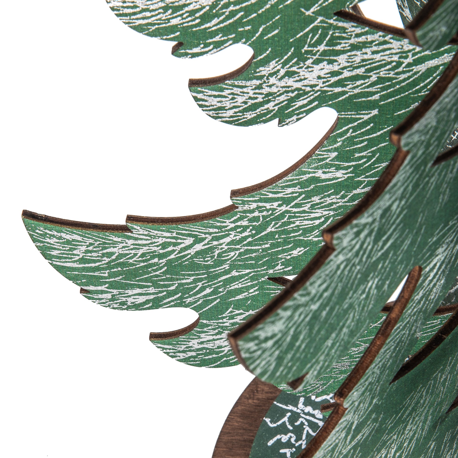 Wooden Christmas Tree | Large Silver