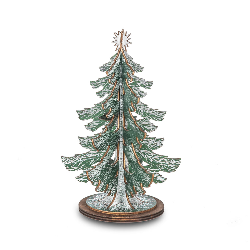Wooden Christmas Tree | Small Silver