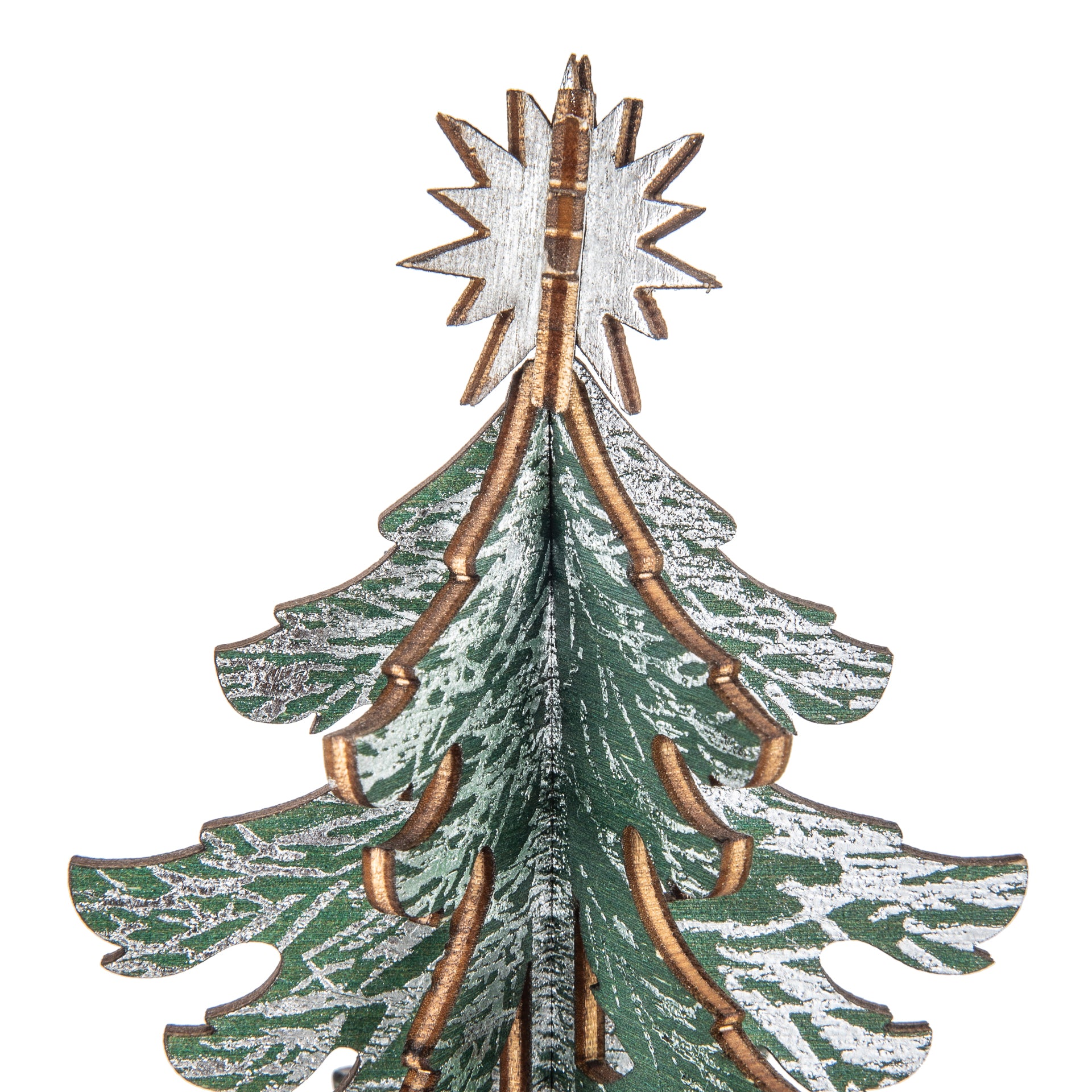 Wooden Christmas Tree | Small Silver