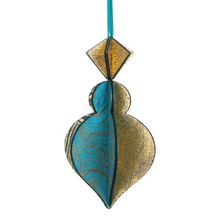 Wooden Bauble | PontyPine in Turquoise