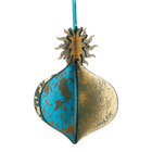 Wooden Bauble | Meringue in Turquoise