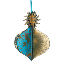 Wooden Bauble | Meringue in Turquoise