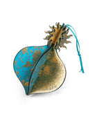 Wooden Bauble | Meringue in Turquoise