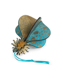 Wooden Bauble | Meringue in Turquoise