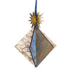 Wooden Bauble | Diamond Tile in Blue