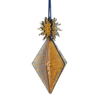 Wooden Bauble | Seed Head in Midnight Blue