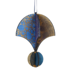 Wooden Bauble | Parachute in Midnight Blue