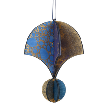 Wooden Bauble | Parachute in Midnight Blue