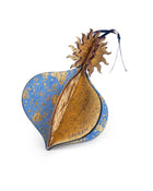 Wooden Bauble | Meringue in Midnight Blue