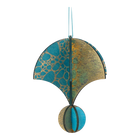Wooden Bauble | Parachute in Turquoise/Teal
