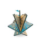 Wooden Bauble | Seed Head in Turquoise