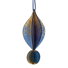 Wooden Bauble | Petal in Midnight Blue
