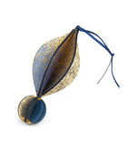 Wooden Bauble | Petal in Midnight Blue