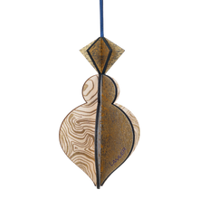 Wooden Bauble | PontyPine in Midnight Blue