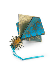 Wooden Bauble | Diamond Tile in Turquoise