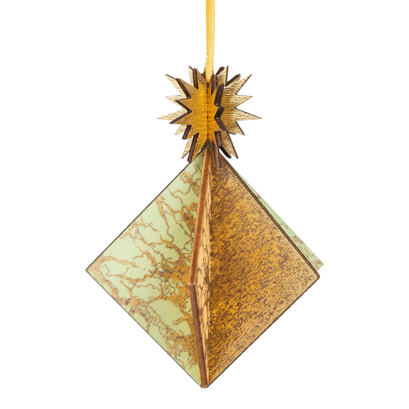 Wooden Bauble | Diamond Tile